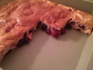 Gâteau au fromage blanc et cranberries (type st amour)