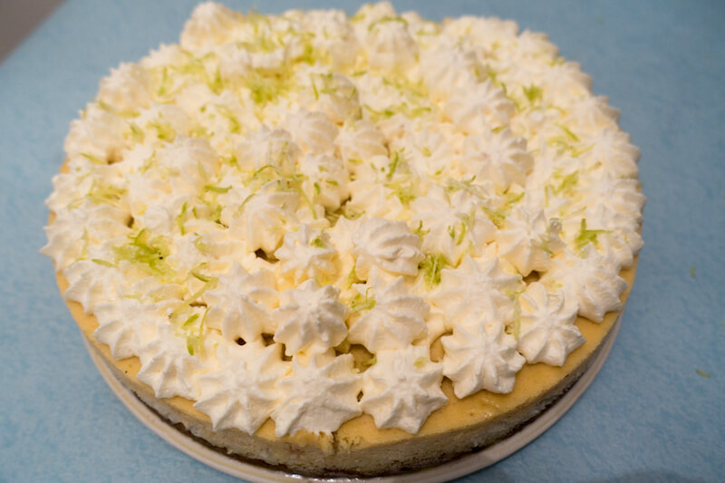 Cheesecake coco citron vert