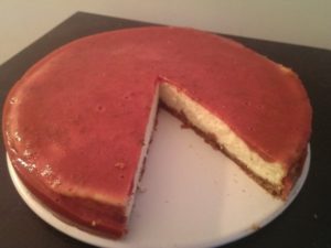 Gâteau fromage blanc fraise spéculoos