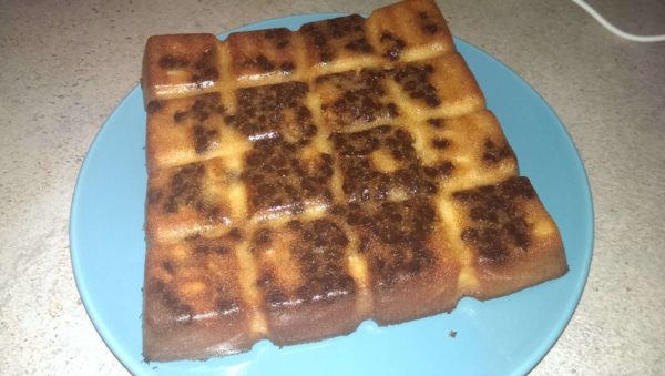 Gâteau chocolat poire & amandes