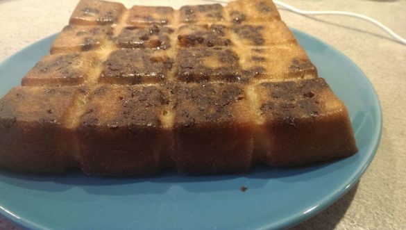 Gâteau chocolat, poire & amandes