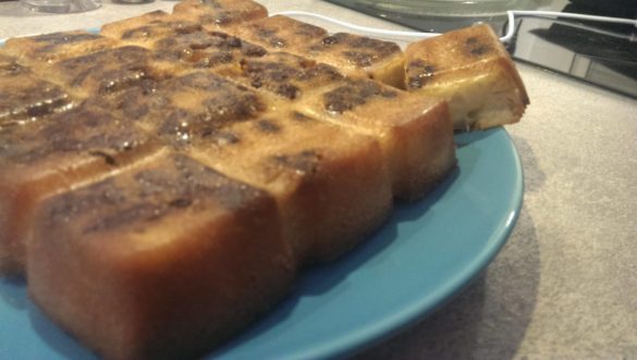 Gâteau chocolat, poire & amandes