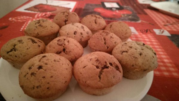 Muffins Bananes chocolat