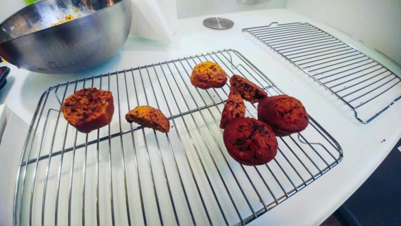 cuisiniers et blogueurs pour Sesaam: cookies potimarron et chocolat
