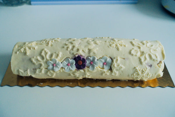 bûche mascarpone cerises