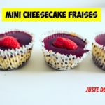 mini cheesecakes fraises
