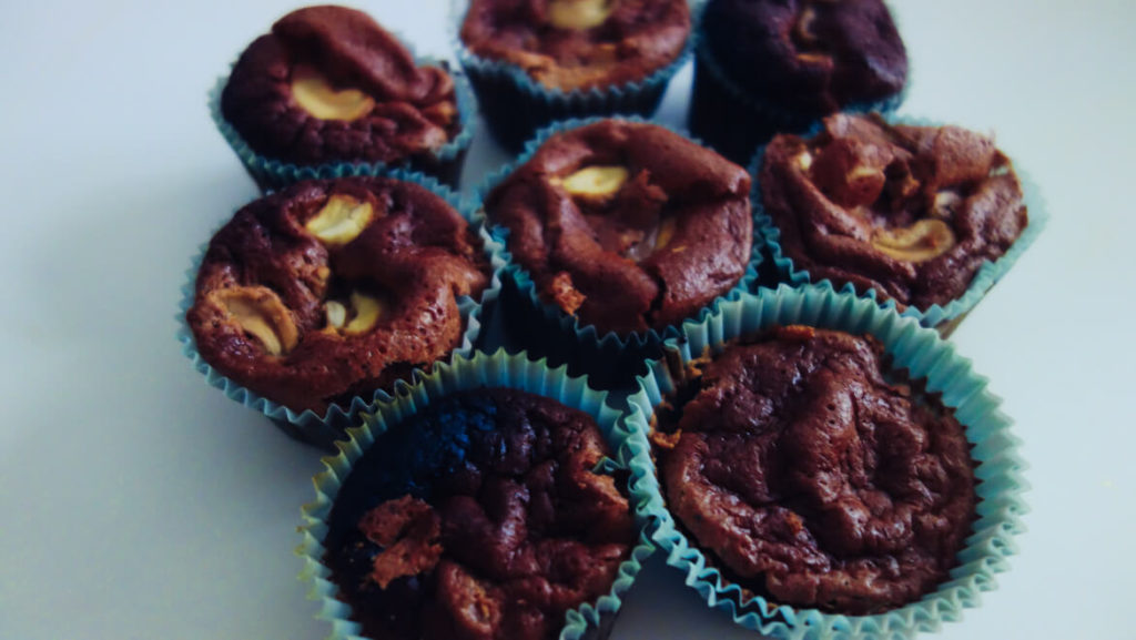 muffins pralinés cajou sans gluten