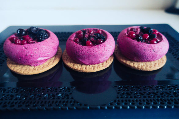 mini entremets fruits rouges