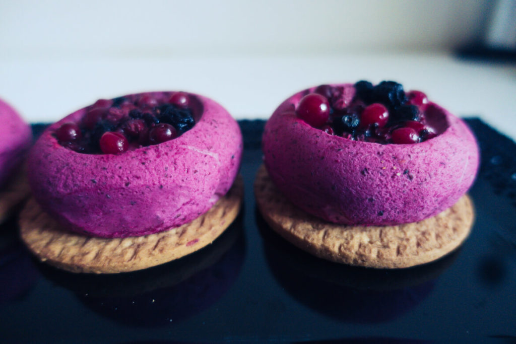 mini entremets fruits rouges