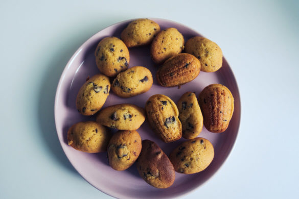 madeleines moelleuses au chocolat