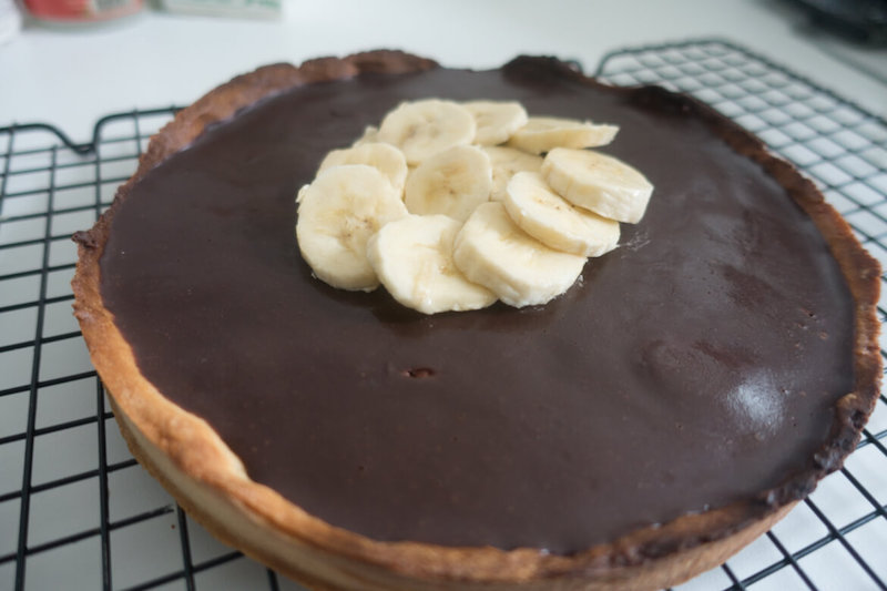 tarte chocolat banane