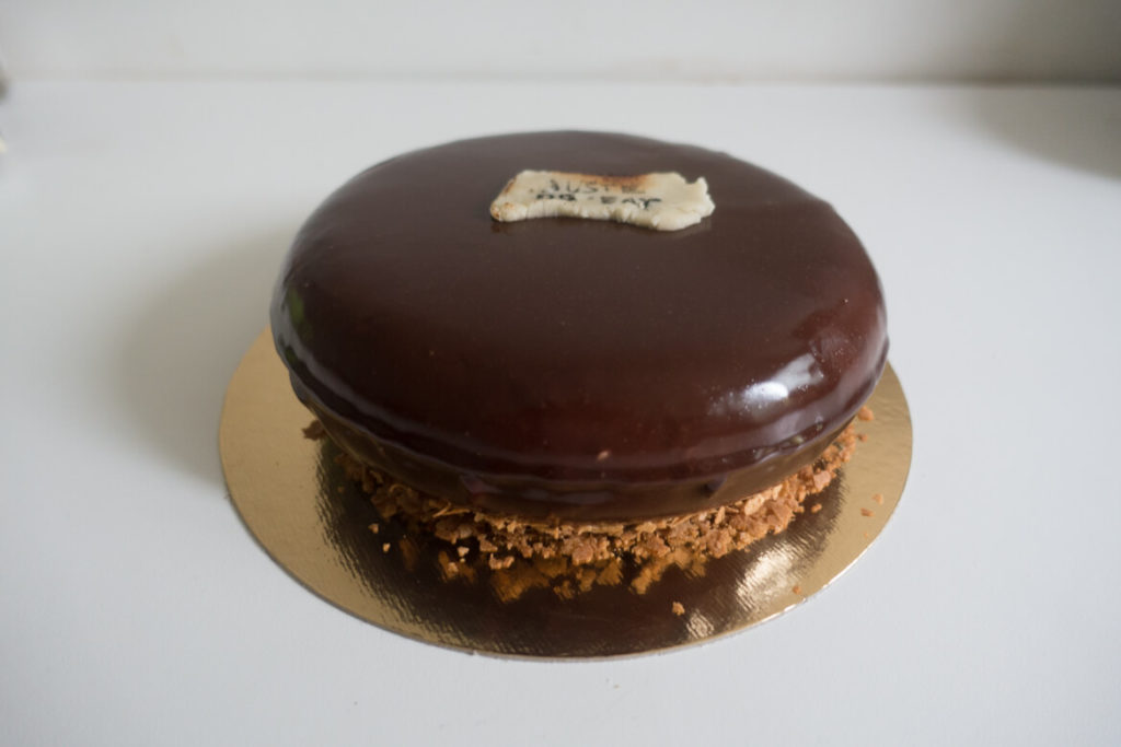 Entremets mascarpone croquant chocolat