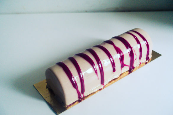 bûche marrons cassis