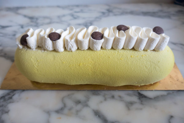 Entremets banane chocolat façon banana split