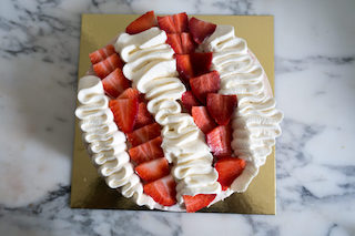 entremets façon fraisier